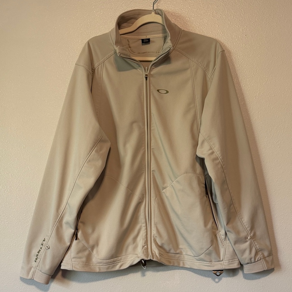 Oakley Beige/Tan Full-Zip Softshell Jacket